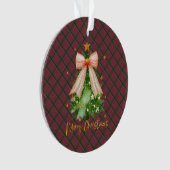 MacNaughton Weathered  Scottish Tartan Christmas Ornament (voorkant)