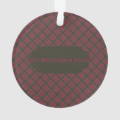 MacNaughton Weathered  Scottish Tartan Christmas Ornament (achterkant)