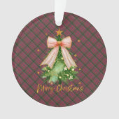 MacNaughton Weathered  Scottish Tartan Christmas Ornament (voorkant)