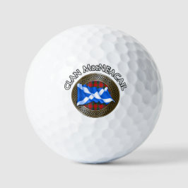MacNeacail Clan Tartan Knoop & Vlag Golfballen