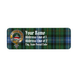 MacNeil-Barra Tartan & Badge Etiket