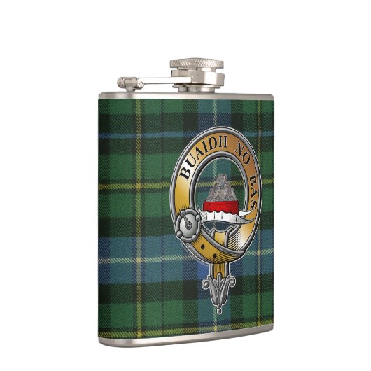 MacNeil-Barra Tartan & Badge Heupfles (Rechts)