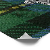 MacNeil-Barra Tartan & Badge Poster (Hoek)