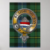 MacNeil-Barra Tartan & Badge Poster (Voorkant)