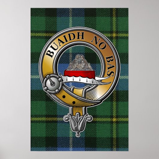 MacNeil-Barra Tartan & Badge Poster (Voorkant)