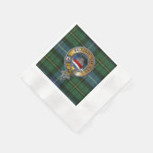 MacNeil-Barra Tartan & Badge Servet (Hoek)