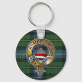MacNeil-Barra Tartan & Badge Sleutelhanger (Voorkant)