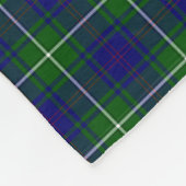 MacNeil Blue en Green Tartan Plaid Fleece Deken (Hoek)
