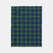 MacNeil Blue en Green Tartan Plaid Fleece Deken (Voorkant)