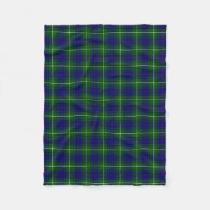 MacNeil Blue en Green Tartan Plaid Fleece Deken