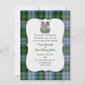 MacNeil Clan Scottish Symbols Wedding Invitation Kaart (Voorkant)