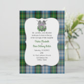MacNeil Clan Scottish Symbols Wedding Invitation Kaart (Staand voorkant)