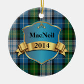 MacNeil Tartan Plaid Custom ornament (Voorkant)