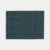 MacNeil van Barra Blue en Green Clan Tartan Fleece Deken (Voorkant (Horizontaal))