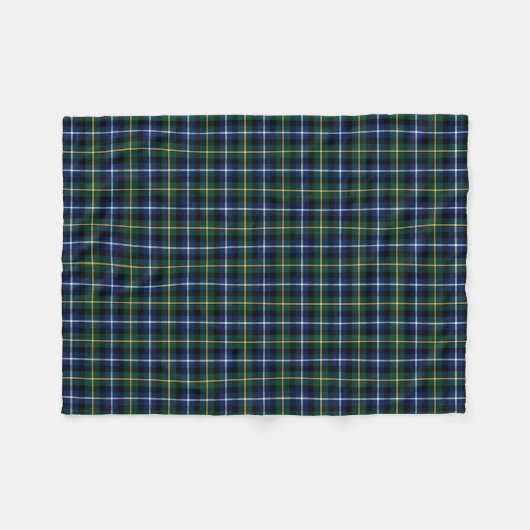 MacNeil van Barra Blue en Green Clan Tartan Fleece Deken (Voorkant (Horizontaal))