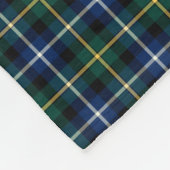 MacNeil van Barra Blue en Green Clan Tartan Fleece Deken (Hoek)