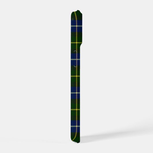 Macneil van Barra tartan blauw groen gelooid iPhone 15 Case (Rechterkant)