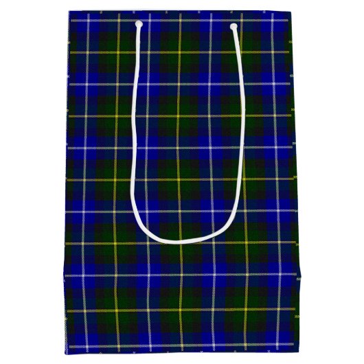 Macneil van Barra tartan blauw groen gelooid Medium Cadeauzakje (Achterkant)