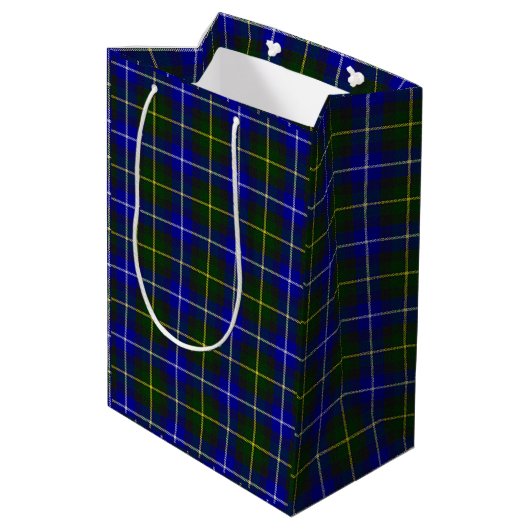 Macneil van Barra tartan blauw groen gelooid Medium Cadeauzakje (Achterkant Gekanteld)