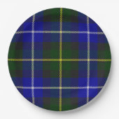 Macneil van Barra tartan blauw groen gelooid Papieren Bordje (Voorkant)