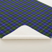 Macneil van Barra tartan blauw groen gelooid Sherpa Deken (3/4)