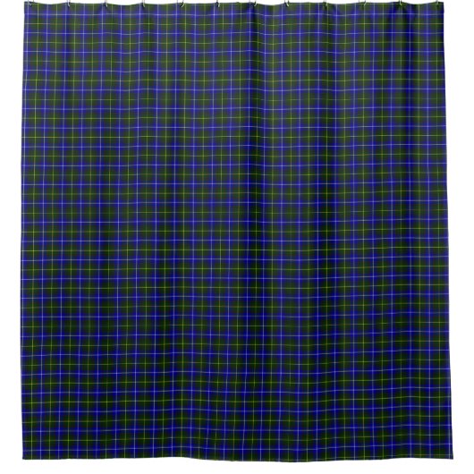 Macneil van Barra tartan blauw groen geruit Douchegordijn (Voorkant)