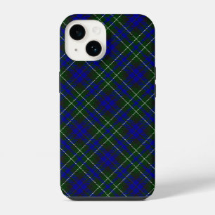 Macneil van Colonsay tartan blauw groen gelooid iPhone 14 Hoesje