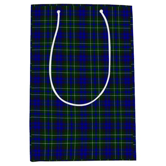 Macneil van Colonsay tartan blauw groen gelooid Medium Cadeauzakje (Voorkant)