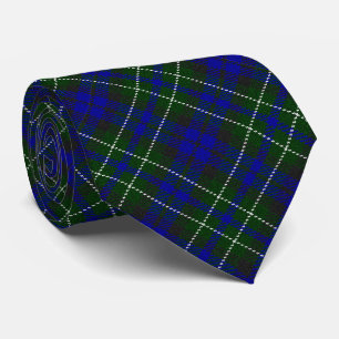 Macneil van Colonsay tartan blauw groen gelooid Stropdas