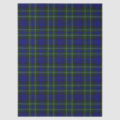 Macneil van Colonsay tartan blauw groen gelooid Tissuepapier (Voorkant)