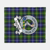 MacNeill van Barra Modern Clan Badge Tartan Plaid Fleece Deken (Voorkant (Horizontaal))