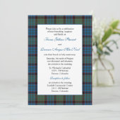 MacNichol Hunting Tartan Wedding Kaart (Staand voorkant)