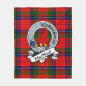 MacNicol Clan Badge Schotse Plaid Fleece Deken (Voorkant)
