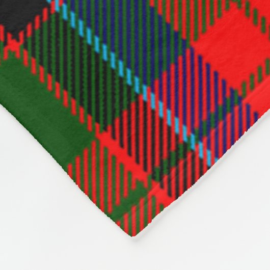 MacNicol Clan Badge Tartan Pset Fleece Deken (Hoek)