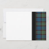 MacNicol Hunting Tartan Wedding Invitation Kaart (Achterkant)