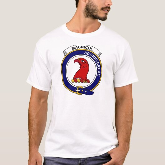 MacNicol (van Scorryademc) Clan Badge T-shirt (Voorkant)