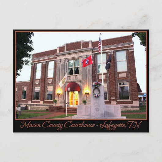 Macon County Courthouse - Lafayette, TN Briefkaart (Voorkant)