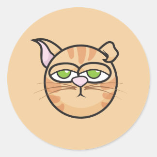 Macon en vrienden: Mosterdsticker Ronde Sticker