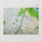 MACON, GA  Kaart Briefkaart (Voorkant)