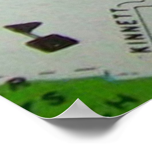 Macon, GA  Kaart Poster (Hoek)