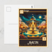 Macon, Georgia | Antiek Briefkaart (Voorkant / Achterkant)