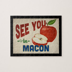 Macon Georgia Apple - Vintage Travel Legpuzzel