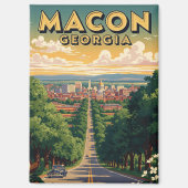Macon Georgia Reizen Magneet (Voorkant)