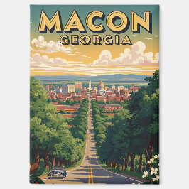 Macon Georgia Reizen Magneet