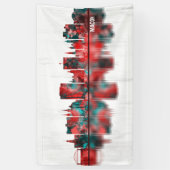 Macon Georgia Skyline Spandoek (Verticaal)