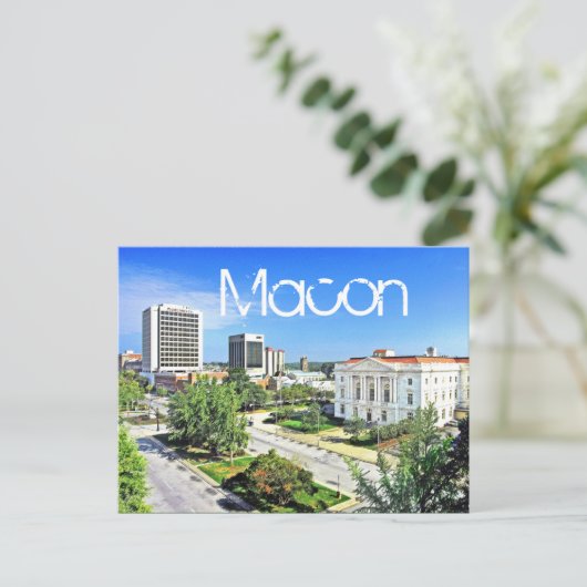 Macon, Georgia, VS Briefkaart (Staand voorkant)
