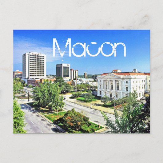 Macon, Georgia, VS Briefkaart (Voorkant)