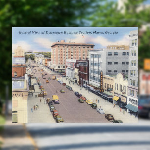 Macon, Georgië Briefkaart