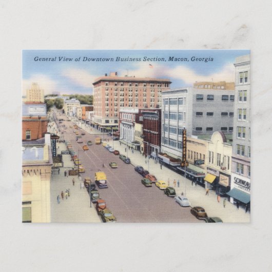 Macon, Georgië Briefkaart (Voorkant)