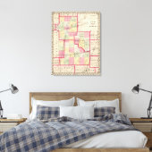 Macon, Moultrie, provincie Shelby Canvas Afdruk (Insitu (Slaapkamer))